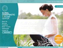 Tablet Screenshot of globalchirorehab.com